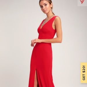 Red Formal Maxi Dress